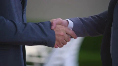 Close-up of two men shaking hands Stock Footage 233716953