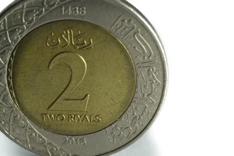 Close up of a Two Moroccan Dirhams coin Stock Photos
