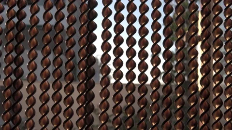 Close-up of typical spanish courtains Video stock 184952453