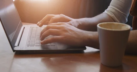 Close up of Typing Laptop 動画素材 109149601