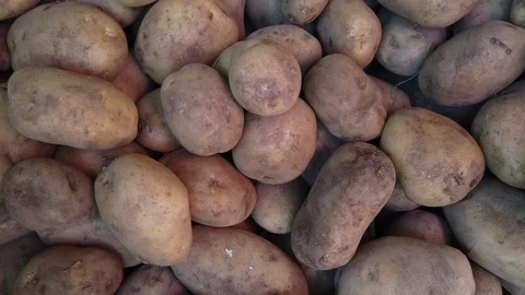 Close uf of fresh potatoes Stock Footage 114806225