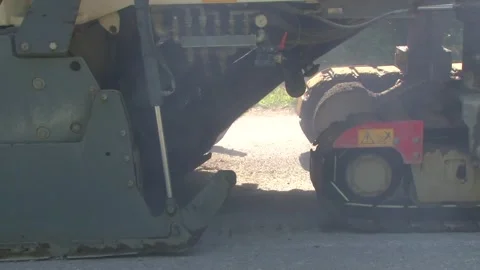 Close-Up Under Road Milling Machine During Operation Stock Footage 344394186