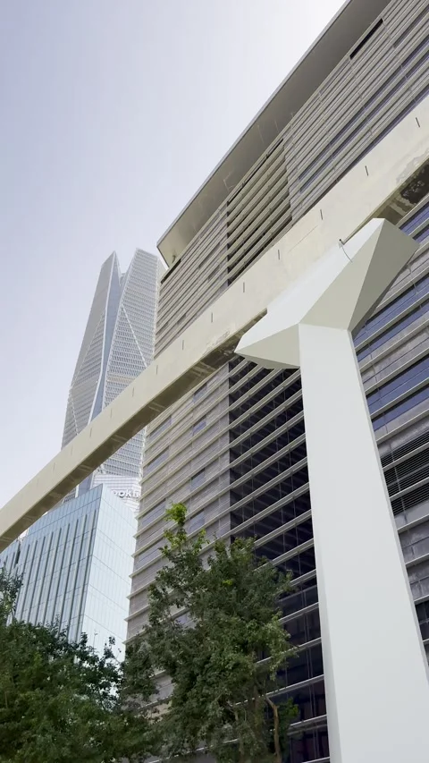 Close-up of Unique Hexagonal Glass Facade with Sun Reflection Video stock 333866361