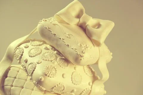Close-up of unique wedding cake Stock Photos