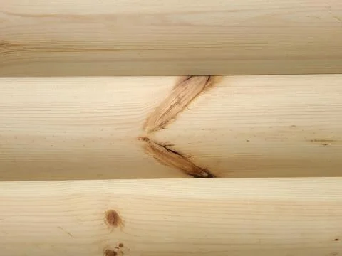 Close-up of unpainted log texture Stock Photos