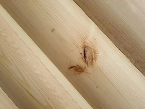 Close-up of unpainted logs Stock Photos