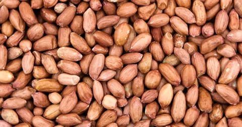Close up of unpeeled peanuts. Food background Stock Footage 109216554