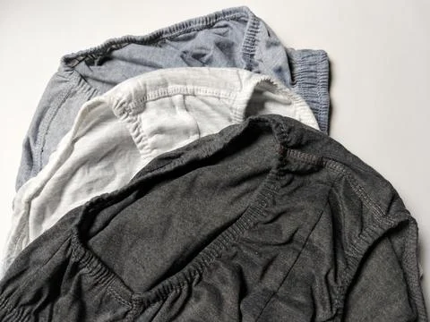 Close-up of unused underwear featuring smooth textile material and clean  Stock Photos
