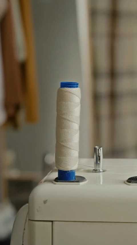 Close-up of Upper Section of Sewing Machine 動画素材 328472152