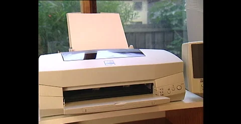 Close-Ups of 1998 Desktop PC, Home Environment Stock-Footage 310869087