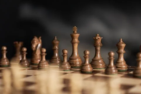 Close-ups of the chess queen in cut Foto stock
