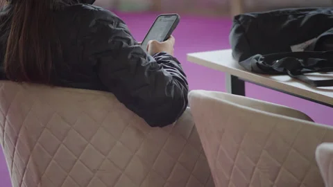 Close-ups of hands holding and using smartphones Stock Footage 325037528