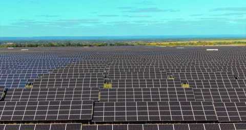 Close-ups of solar panels in a row, innovative systems for converting solar Stock-Footage 139116117