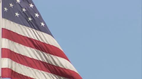 Close up US Flag (mute) Video stock 49688629