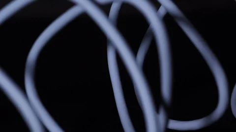 Close up of a USB cable Stock Footage 121595640