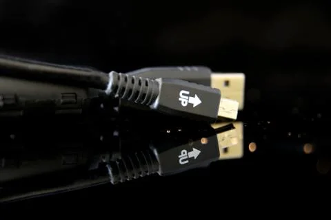 Close up usb cable Stock Photos