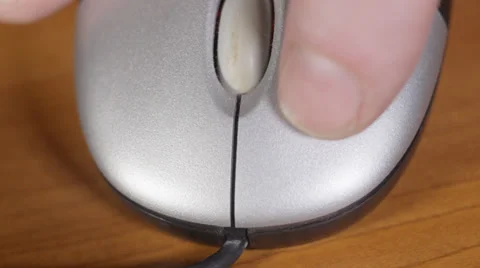 Close up of using computer mouse Stock Footage 34306077