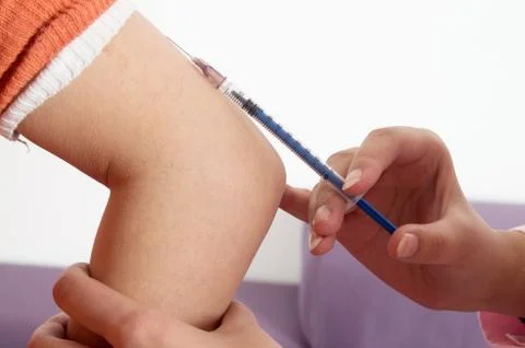Close-up vaccination Stock Photos