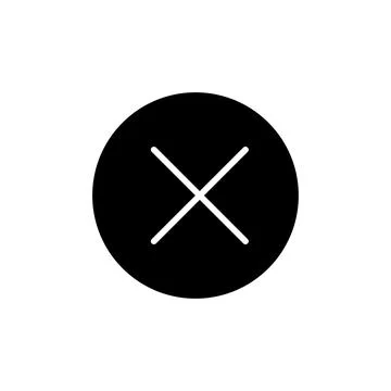 Close vector icon. Delete icon. remove, cancel, exit symbol. Stock Illustration