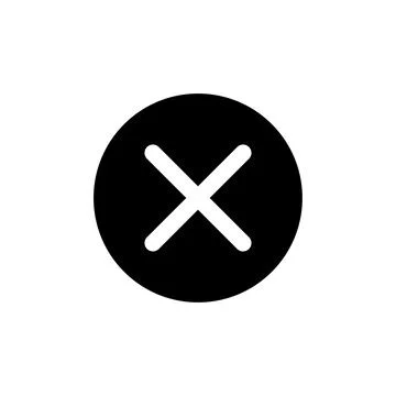 Close vector icon. Delete icon. remove, cancel, exit symbol. Stock Illustration