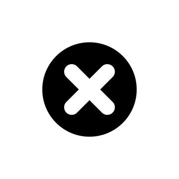 Close vector icon. Delete icon. remove, cancel, exit symbol. Stock Illustration