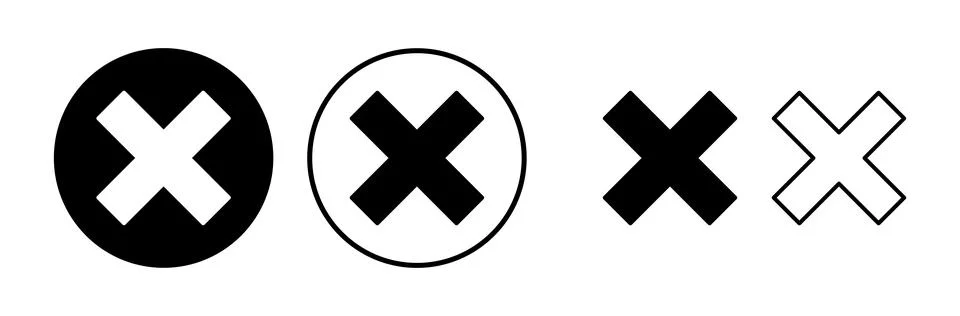 Close vector icon. Delete icon. remove, cancel, exit symbol. 스톡 일러스트