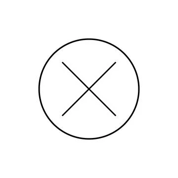 Close vector icon. Delete icon vector. cross sign Stock-Illustration