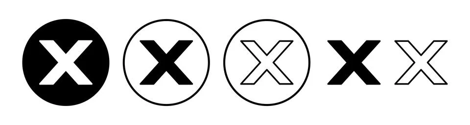 Close vector icon. Delete icon. remove, cancel, exit symbol. Stock Illustration