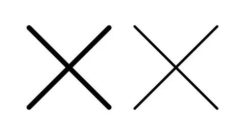 Close vector icon. Delete icon. remove, cancel, exit symbol. Stock Illustration