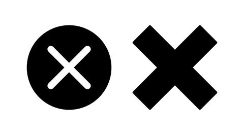 Close vector icon. Delete icon. remove, cancel, exit symbol. Stock Illustration