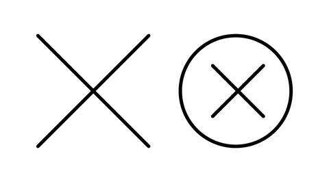 Close vector icon. Delete icon. remove, cancel, exit symbol. Stock Illustration