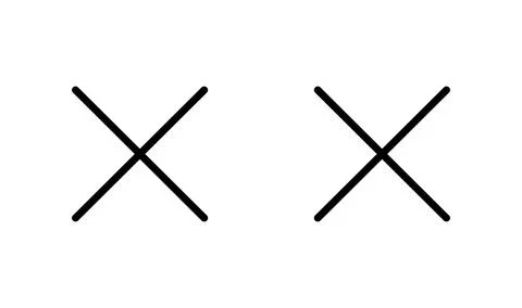Close vector icon. Delete icon. remove, cancel, exit symbol. Stock Illustration
