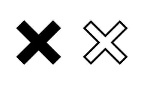 Close vector icon. Delete icon. remove, cancel, exit symbol. Stock Illustration