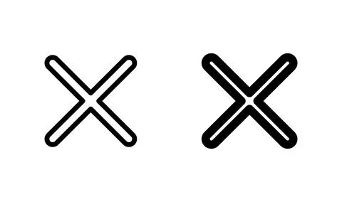 Close vector icon. Delete icon. remove, cancel, exit symbol. Stock Illustration