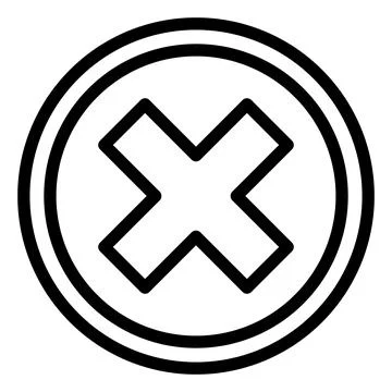 Close Vector Icon Design Illustration Stock Illustration