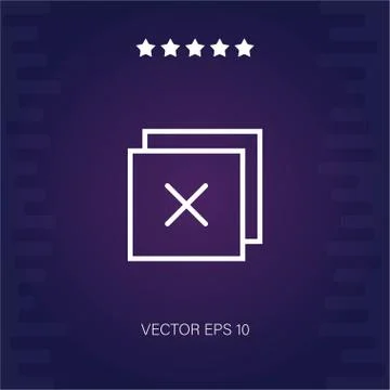 Close vector icon Stock Illustration