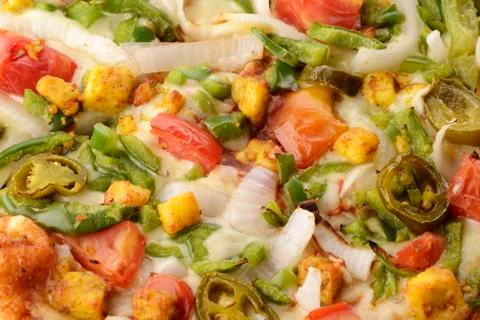 Close up of Veg Pizza Stock Photos