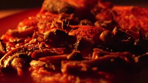 Close Up Vegan Pizza (2) Video stock 274313417