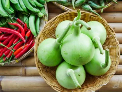 Close up of vegetable in a basket Stock Photos