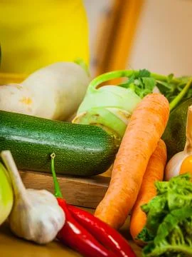 Close up of vegetables on table Stock Photos