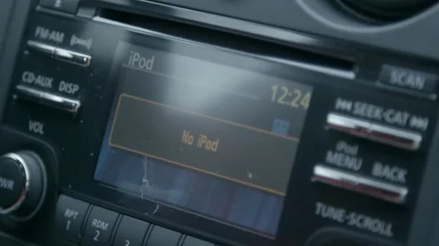Close-Up of Vehicle Audio System and Center Console 스톡 동영상 343933603