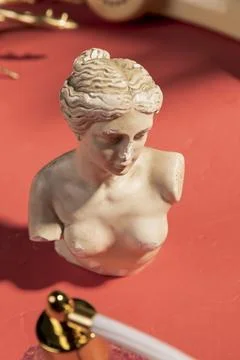 Close up venus bust table Foto stock