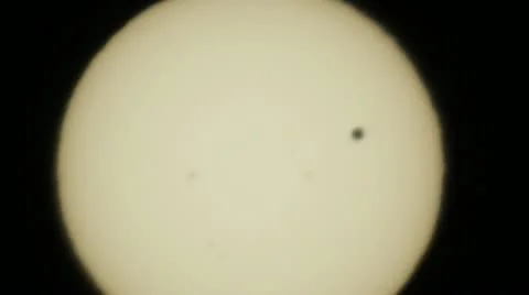 Close Up Venus Transit Stock Footage 11139538