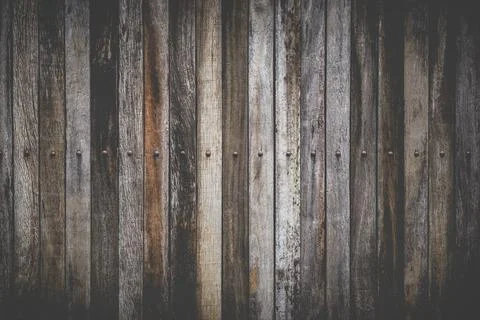 Close up of vertical old wooden texture background. Stock Photos