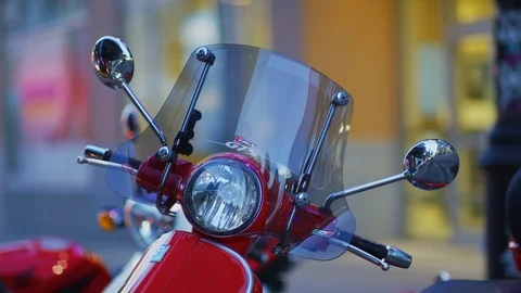 Close up of a Vespa Video stock 99919158