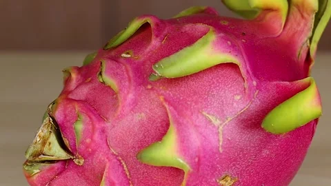 Close-Up of Vibrant Dragon Fruit Texture Stock Footage 306342115