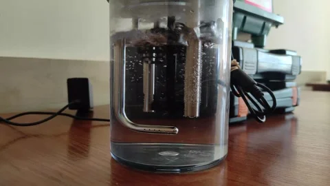 Close up video of alcometer calibration device rotating Video stock 245923345