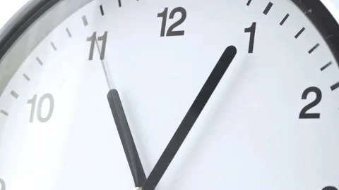 Close up video of clock face on wall Stock Footage 151084917