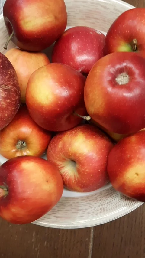 Close-up video of fresh red apples, Stock Footage 328246513