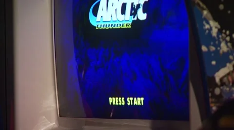 Close-up of video game display Stock Footage 54593489